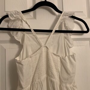 Girls White Cotton girls dress